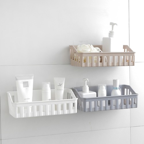 Cestino Bagno Multifunzione Ventosa Organizzatore Porta Cucina da Parete - Foto 5 di 6