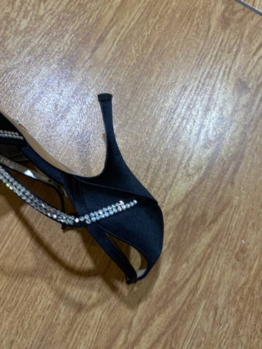 DOLCE & GABBANA shoe sandals Black crystal platforms high heels 37 SunFaded Y2K - Picture 5 of 14