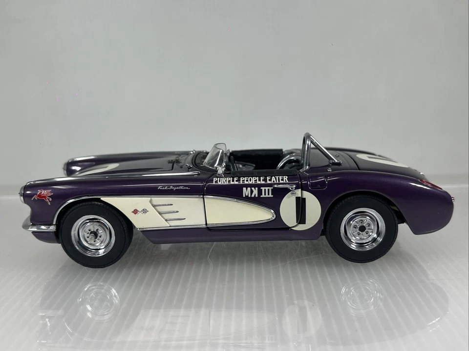 1/24 Danbury Mint 1959 Nickey Chevrolet Corvette фиолетовый пожиратель людей РЕДКИЙ - Изображение 3 из 4