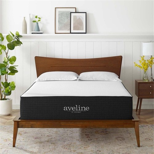 Modway Aveline 14" Modern Style Memory Foam Queen Mattress in White - Picture 2 of 10