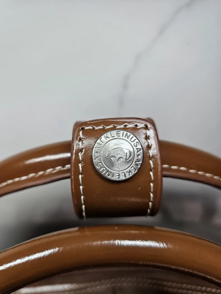 Bolso Maletín para Laptop McKlein Halsted con Ruedas, Cuero Marrón Tostado, Llevar Foto 4 de 4