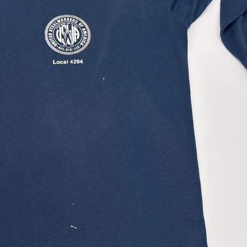 Vintage United Steelworkers of America Labor Union T Shirt Mens XL X-Large Blue - Picture 11 of 19