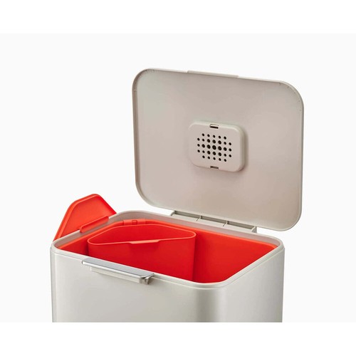 Joseph & Joseph Totem Max 60L Waste & Recycling Bin Garbage Storage w/ Lid Stone - Picture 3 of 6