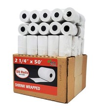 50 Rolls 2 1/4 x 50 Thermal Paper Receipt Rolls 55 GSM Premium Quality German...