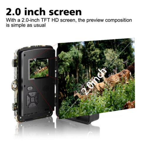 Caccia Gioco Trail Telecamera Fauna Selvatica Impermeabile Infrarossi Cam 1080P Visione Notturna - Foto 6 di 22
