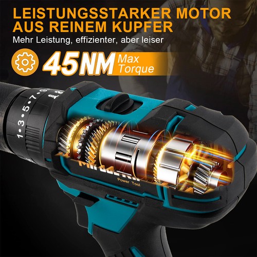 Für Makita 18V BL1850 Akku Bohrschrauber . 45 Nm Solo - ohne Akku, ohne Lader - Bild 5 von 11