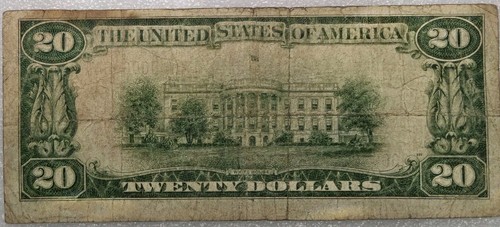 1929 $20 National Bank Of South Otsellc . New York low Trinary serial number 64 - Picture 5 of 5
