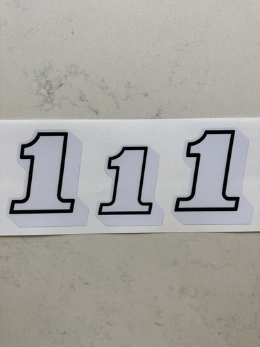 yamaha 1983 YZ80K Full Decal Set/ Including Number 1’s & Satin Black Backgrounds - Picture 4 of 7
