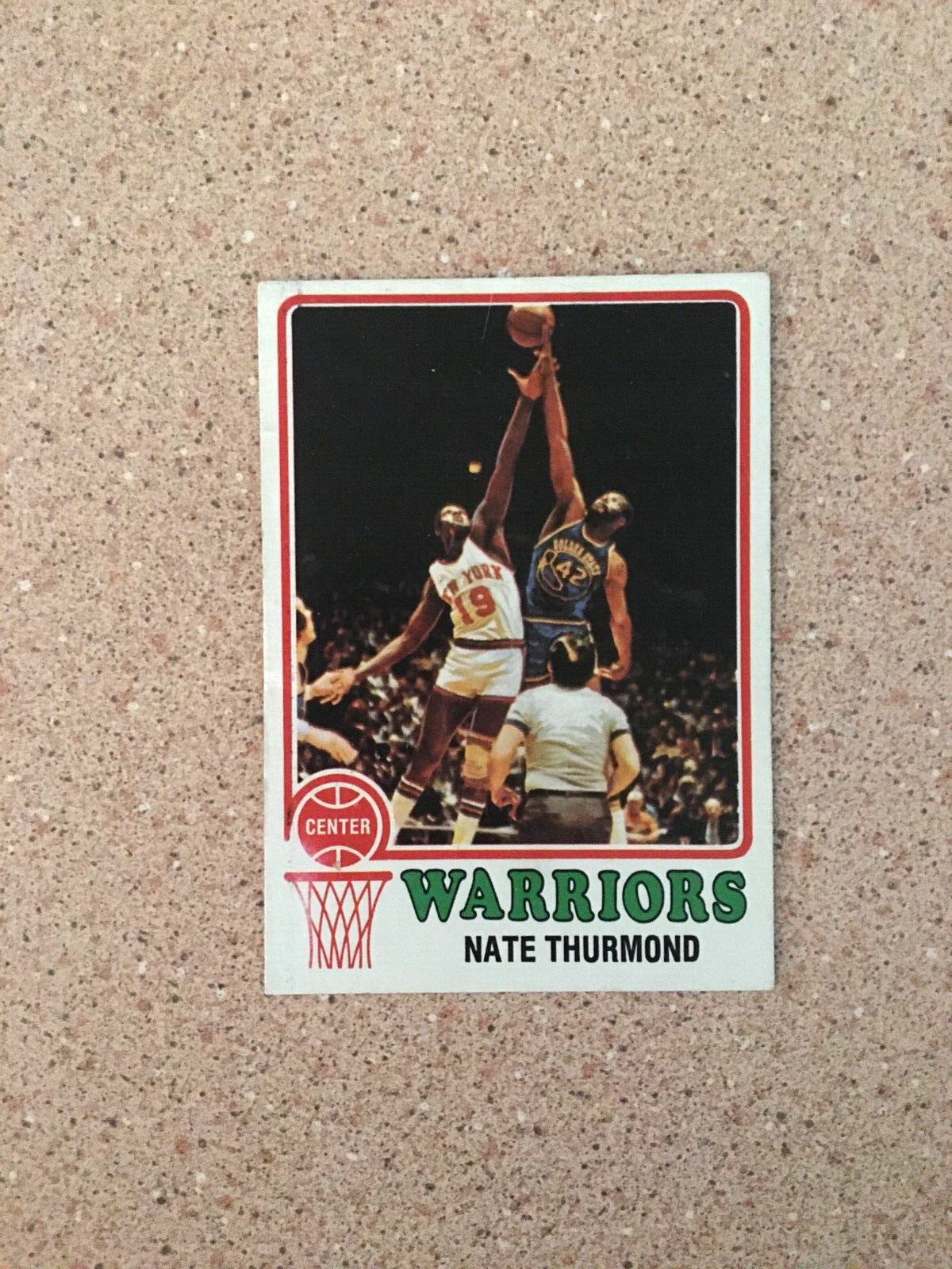 VINTAGE 1973-74 TOPPS NATE THURMOND #5  VG-EX OLD GOLDEN STATE WARRIORS