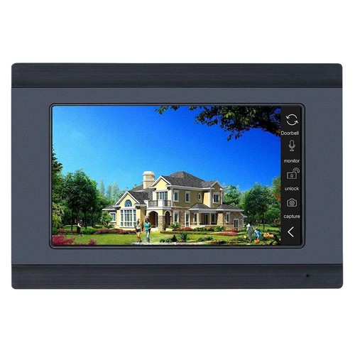 7" TFT LCD Video Doorbell Intercom 2x IR-CUT Fingerprint RFID Password 1000TVL - Picture 6 of 10
