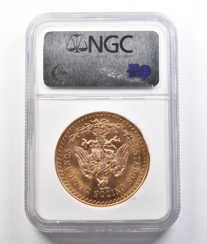 1946 Mexico 50 Pesos Gold Libertad MS66 NGC *9363 - Picture 2 of 3