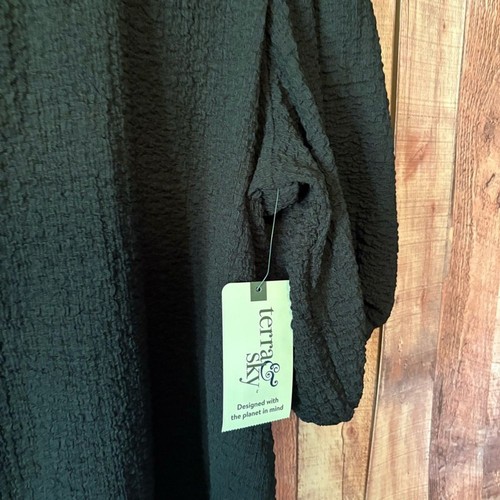 Terra & Sky Black Textured Top Size 2X - Bild 4 von 7