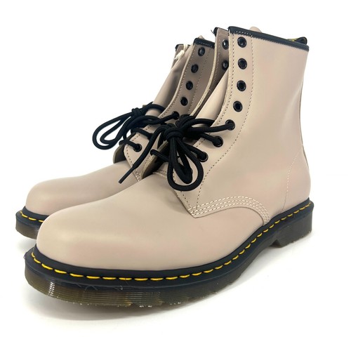 Dr Martens 1460 Smooth Leather Lace Up Boots Mens Size 13 Taupe 31008 - Picture 4 of 15