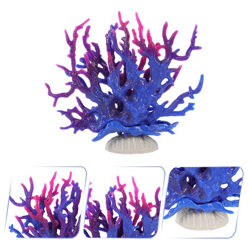 Ramas de coral simuladas accesorios creativos para pecera de acuario - Imagen 4 de 12