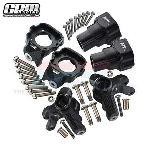 GPM Alloy Front Rear Wheel Hub Carrier Mount for LOSI 1/8 LMT 4WD LOS04022 - 第 11/12 張圖片