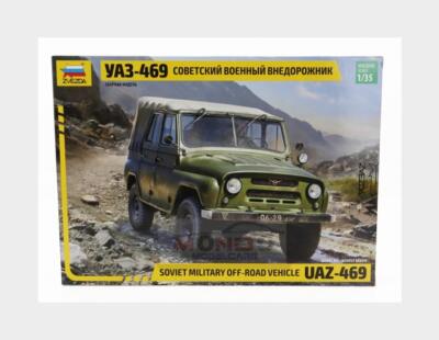 ソフト 1:35 ZVEZDA Uaz 469 Soft-Top Soviet Military 1975 Kit ZS3629