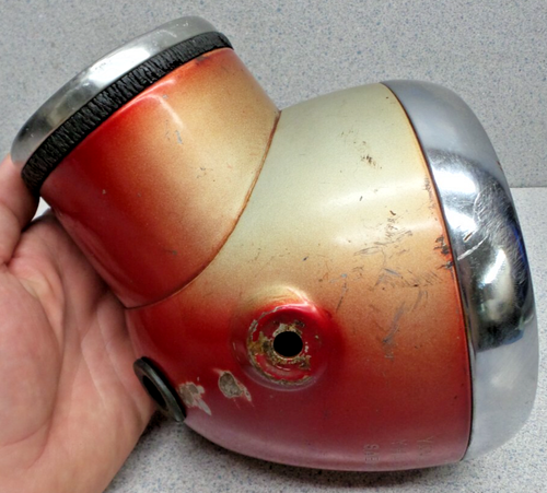 VINTAGE YAMAHA YHA-106 SAEM67 HEADLIGHT BUCKET SPEEDOMETER - Picture 3 of 15