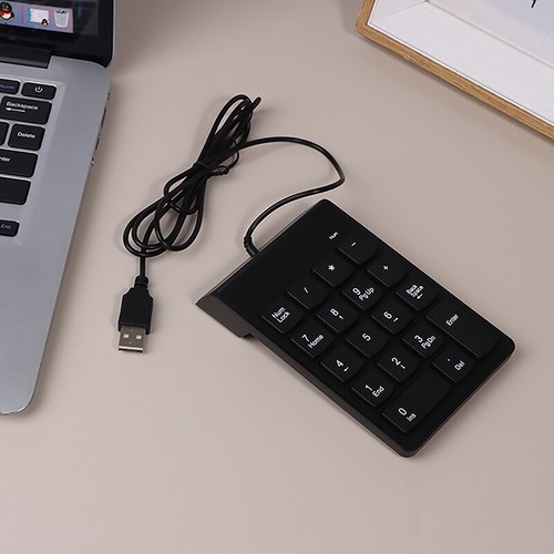 1Pc Numeric Keypad USB Wire Mini Number Keyboard For Laptop PC 18 Keys Keyboa$h - Picture 8 of 12