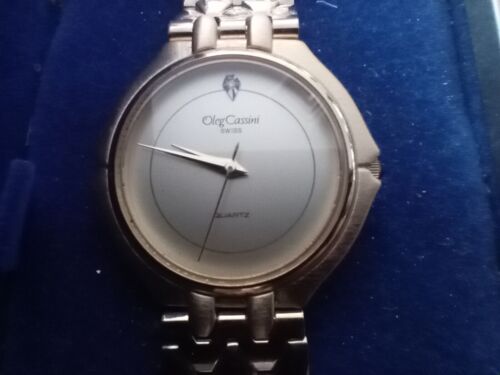 Vintage Oleg Cassini Damen Gold Uhr Echt Diamant Quarz Neu in OVP - Bild 2 von 10