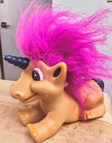 Rare vintage UNICORN - Trendmasters animal Troll Doll 