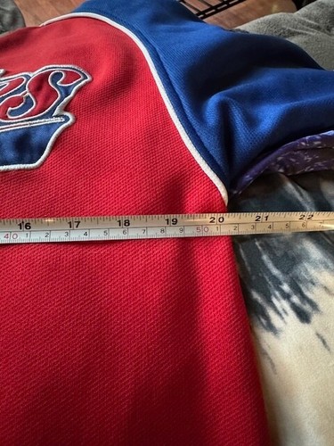 Philadelphia Phillies Jersey Mens MED Embroidered True Fan MLB Baseball Shirt - Picture 8 of 11