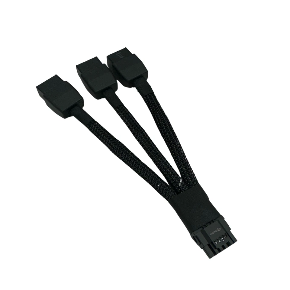 (2Pk) Nvidia OEM 12VHPWR 3x8-Pin to 16-Pin PCIE 5.0 Power Adapter Cable RTX5090 - Image 2 of 4