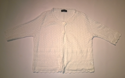 Ladies White Buttoned Cardigan 3/4 Sleeve by Wardrobe UK Size 24/26 | New - Picture 5 of 17