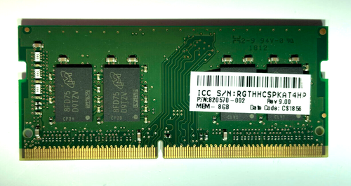 Kingston DDR4 8GB 1Rx8 PC4 2666V SA1-11 SODIMM 1.2V Notebook Memory RAM 1x8GB - Afbeelding 2 van 3
