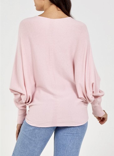 Ladies Sparkle Star Batwing Jumper Made in Italy Will Fit UK 8-16 - Picture 26 of 26