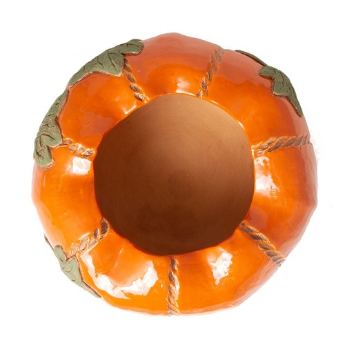 Maceta de cerámica de calabaza para plantas interior/exterior, 5x10" decoración otoño Halloween - Imagen 4 de 10