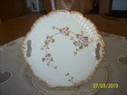 Klingenberg & Dwenger AK/CD Limoges Porcelain China Double Handled Cake Plate