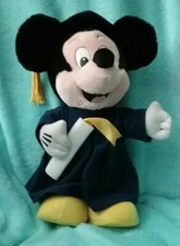 Disneyland/Walt Disney World Graduation Mickey Mouse Plush W/Diploma