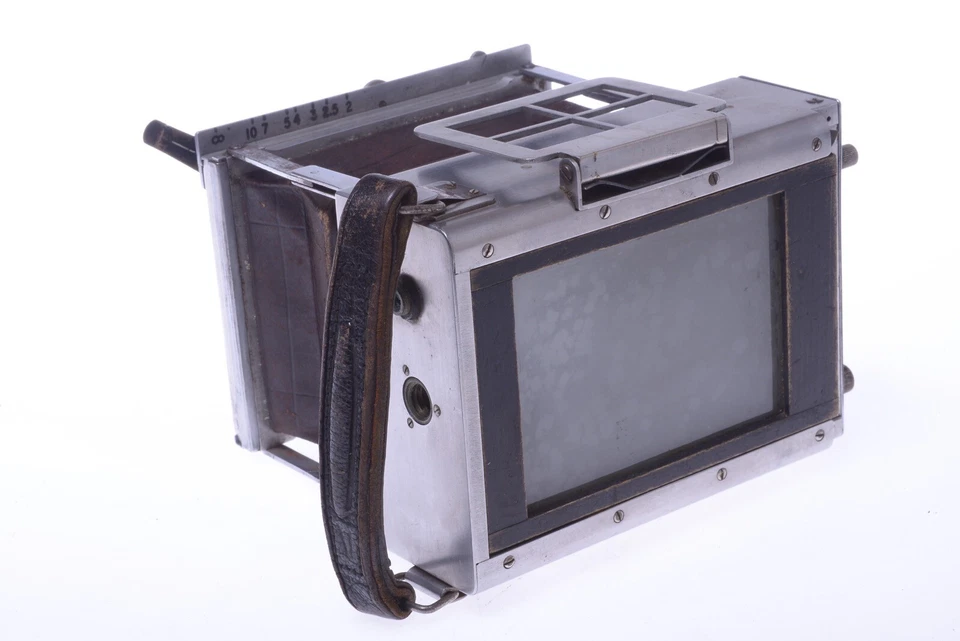 ✅ CÁMARA PLACA GAUMONT REPORTER SPIDO 6,5X9 CM RARA* LENTE BERTHIOT FLOR 105 MM 3,5 Foto 4 de 4