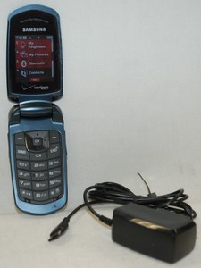 Samsung-Smooth-Verizon-Flip-Cell-Phone-SCH-U350-Prepaid-Mobile-BLUE-NO-CONTRACT