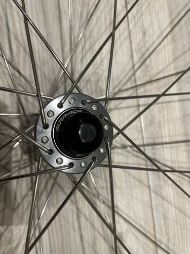 Shimano Dura Ace Ambrosia Nemesis Tubular Wheelset 700c Rims / DT Swiss Spokes - Picture 4 of 10