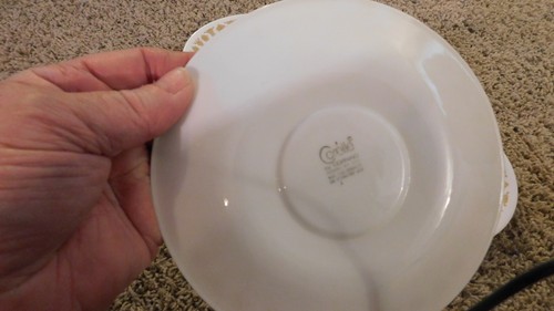 25-515 Set of 4 Vintage Gold Butterfly Corelle Saucer Plates 6-1/4 Inches Plate - Picture 7 of 7