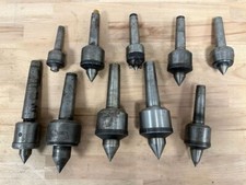 Lot (10 pieces) centering points, revolving live centers