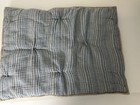 Pottery Barn blue soft cotton striped standard pillow shams x 2