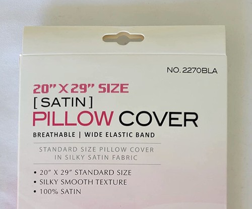 KISSENBEZUG SATIN GRÖSSE 20""X29"" ATMUNGSAKTIVES BREITES ELASTISCHES BAND, SEIDIG GLATT DELUXE - Bild 5 von 5