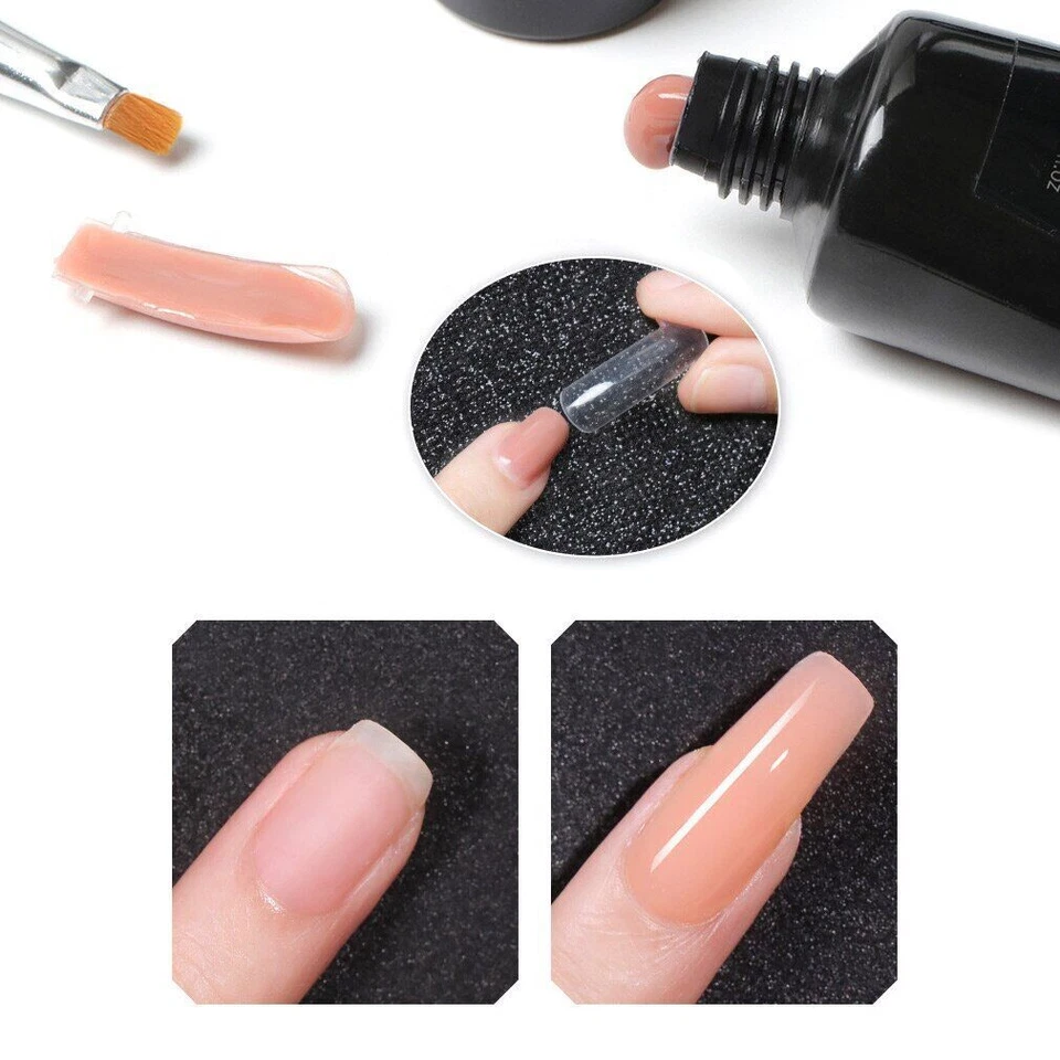 Kit de Gel para Uñas Diseño de Uñas Construcción Gel para Uñas Acrílico Transparente Cristal Uñas Foto 3 de 4