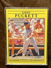 1991 Fleer Kirby Puckett Twins 623 Card In AMAZING GENUNIE MINT With Two Errors