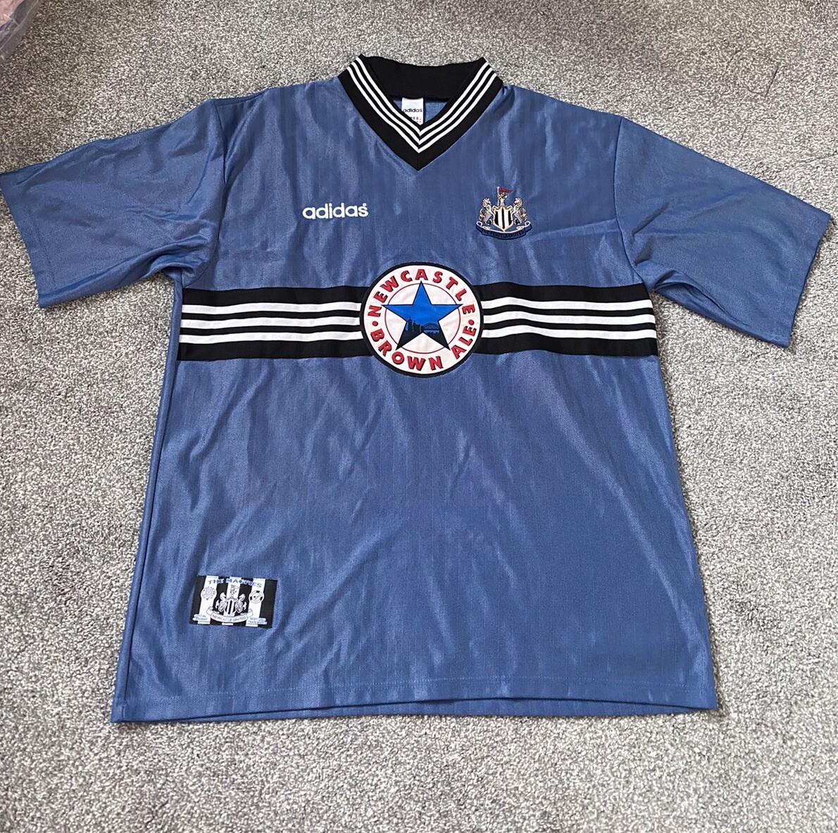 【希少】Newcastle United 96/97 away jersey Newcastle United 96/97 • Away Shirt • XL – Real Vintage Football