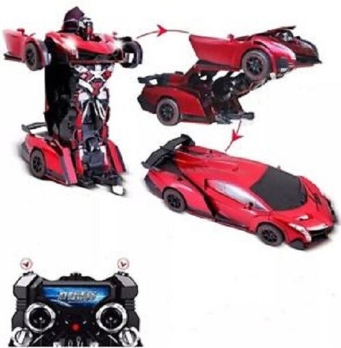 New Transformer RC Car Remote Control Kids Boys large Toy 2.4Ghz Sound - Picture 18 of 49