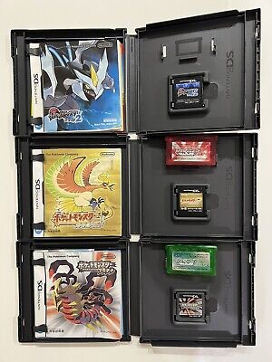 Pokemon Emerald Ruby Platinum Heart Gold Black2 5set Nintendo GBA DS  Japanese