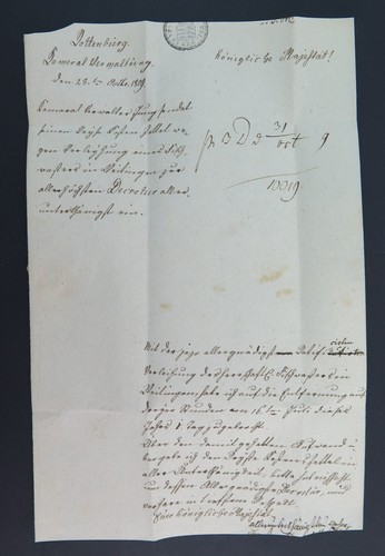 Franco German Vorphila Baden 1801 - Rotenburg an der Fulda to Stuttgart 1809 - Picture 4 of 8