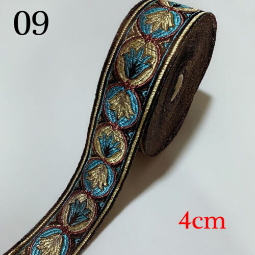 1 Meters Jacquard Trim 3-8cm wide Woven Border Sew Embroidered Ribbon Lace Decor - Picture 22 of 42