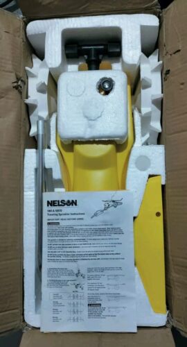 🆕 Genuine Nelson Rain Train 1865 Cast Iron Lawn Traveling Sprinkler Tractor