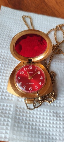 Rare watch pendant chain Dawn from 1970s awesome 3t - Picture 2 of 7