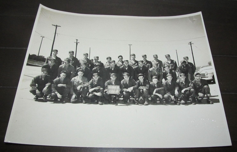 Vintage Camp Crowder, Missouri Group Photo 8x10 Military B1562 156-2
