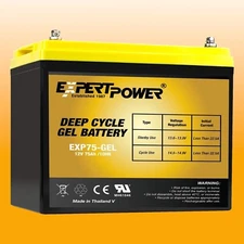 12V 75AH GEL Battery Replacement for Permobil C500 Stander Wheelchair